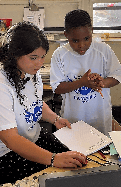 Children taking part in a craft activity