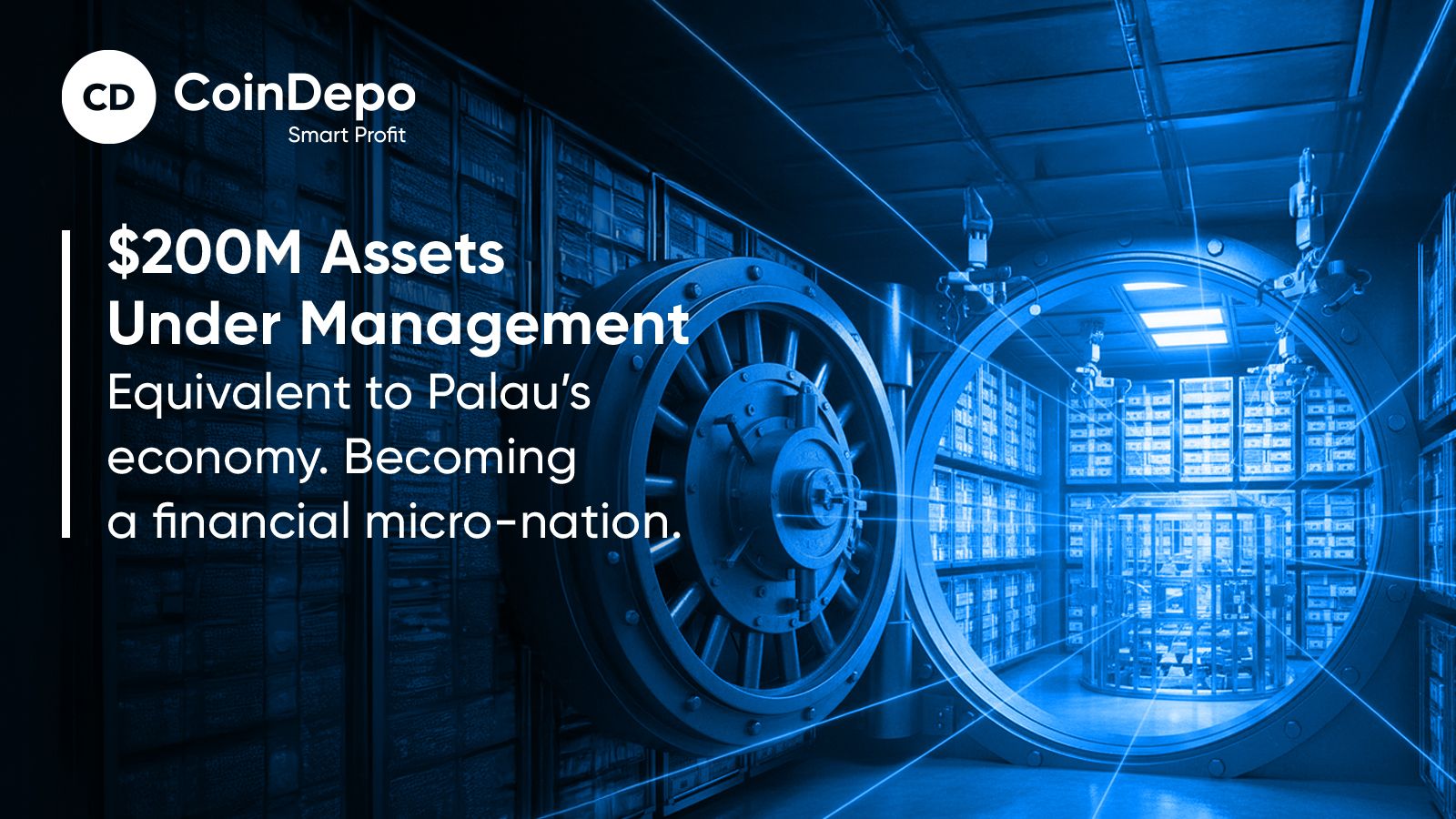 CoinDepo Reaches $200M AUM — Equal to the Entire Economy of Palau