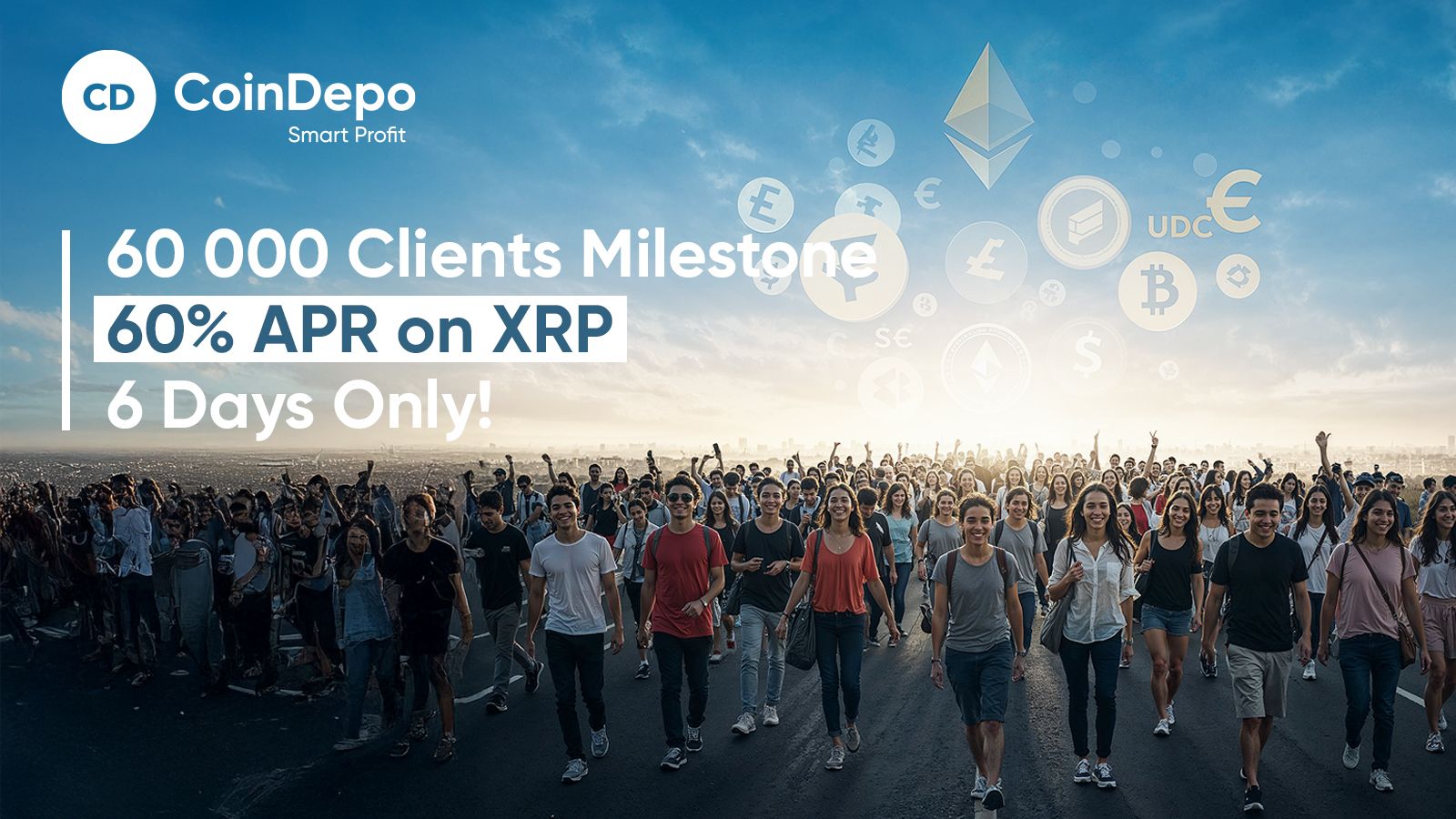 Celebrate 60K Users with 60% APR on XRP Deposits!