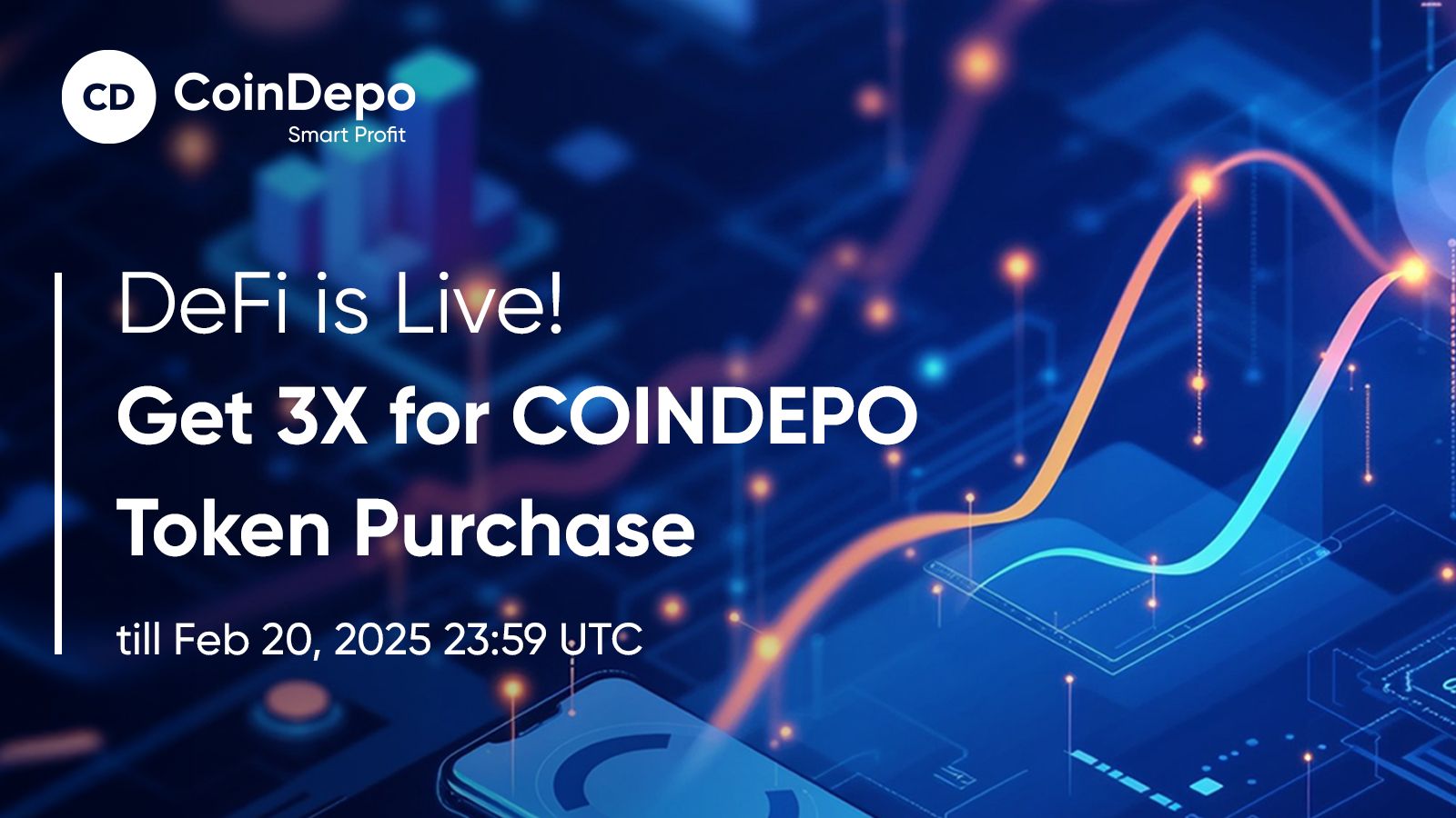 CoinDepo DeFi Dashboard is LIVE + Limited 3X Token Offer for 3-Days Only!