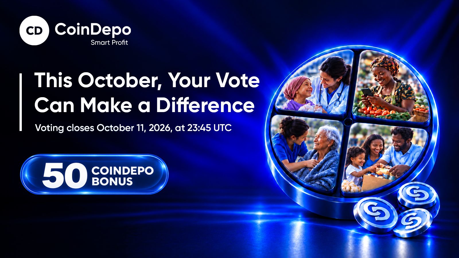 October Charity Vote: Help Direct CoinDepo’s $31,000 Donation