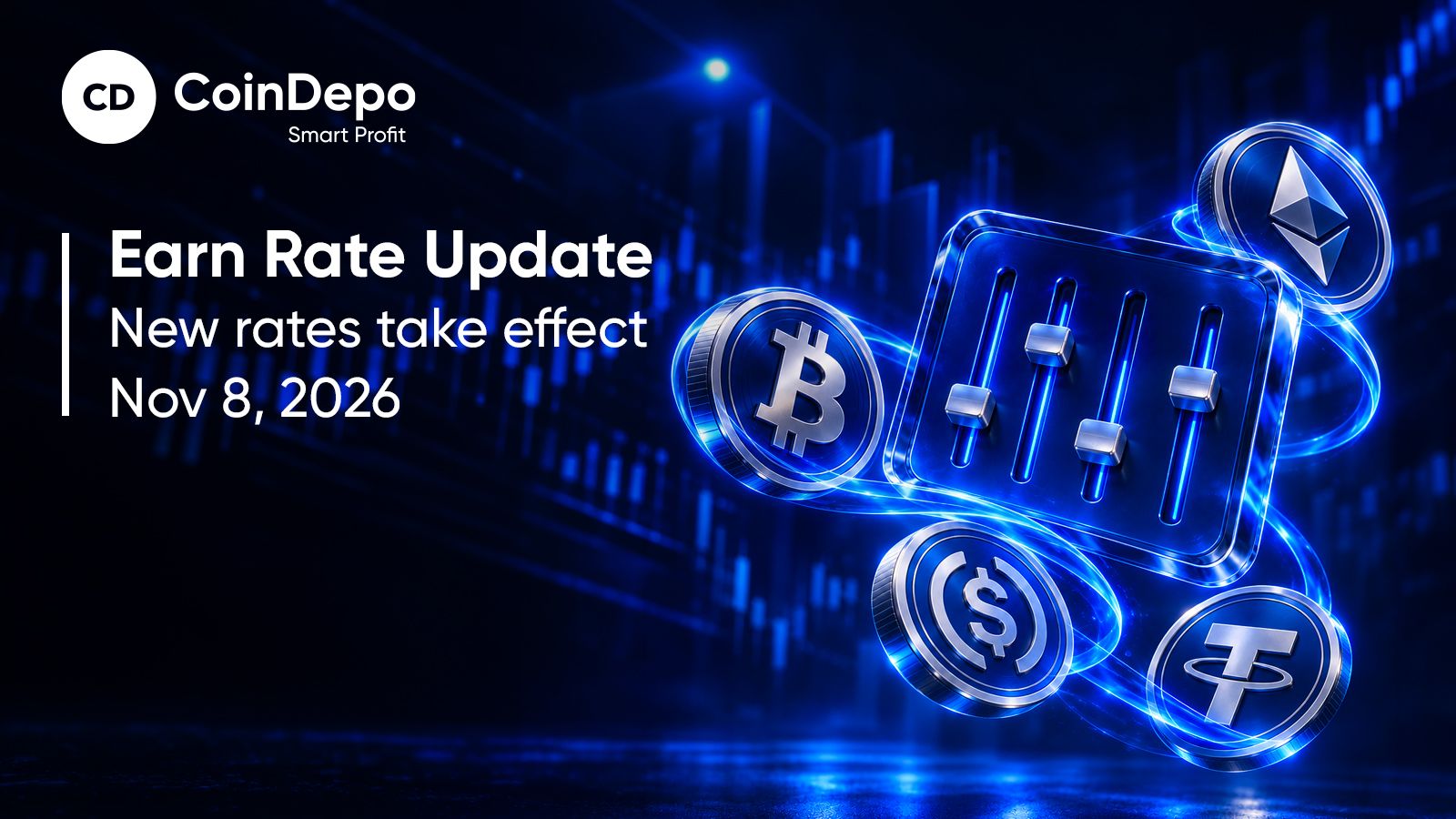 CoinDepo Earn Rates Update: A More Sustainable Rate Model